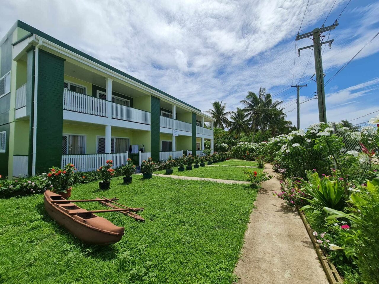 A view of the Front of Sky Lodge