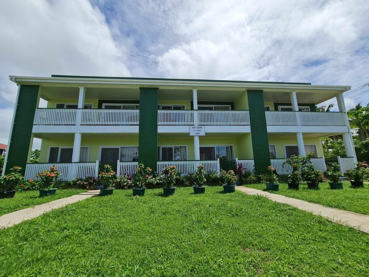 Front view of the Sky Lodge