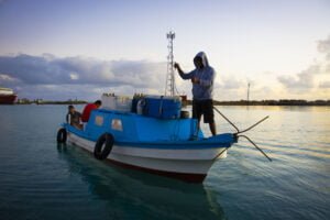 Local fishermen returning to Tongatapu